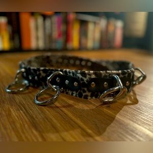 Leopard bondage belt